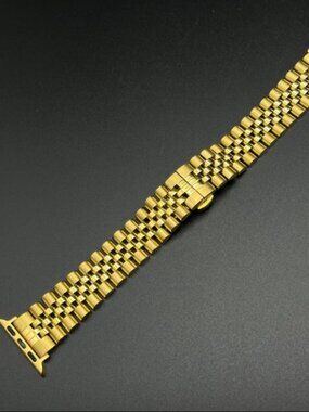 Apple Style Replacement Jubilee Steel Bracelet (Yellow Gold)